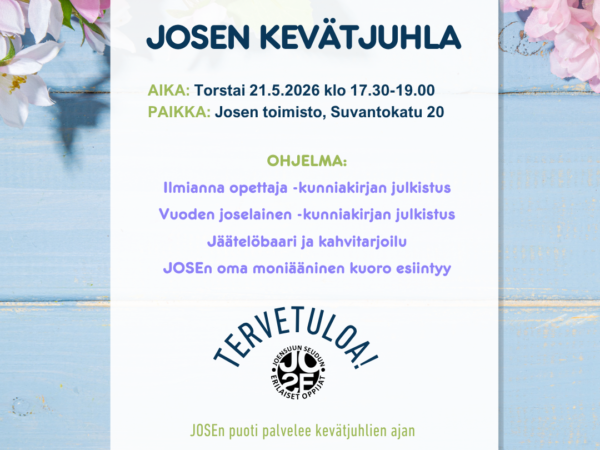 JOSEn kevätjuhla 21.5.2026